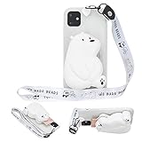 Girlyard for iPhone 13 Pro Max 6.7 Inch Silicone Case with 3D Cartoon Animal Zipper Wallet Purse...