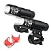 4 Pack Powerful & Bright LED Bike Light Set -Come with Free Bike Silicon TAILLIGHT - Extremely Bright, Lightweight, Waterproof, Installs Easily, No Tools Required Fits All Bikes Guaranteed