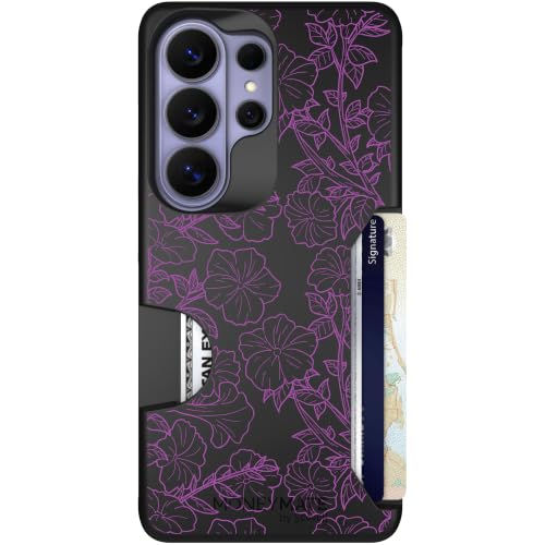 Scooch for Samsung Galaxy S26 Ultra Wallet Case, Moneymate, Purple Petunias