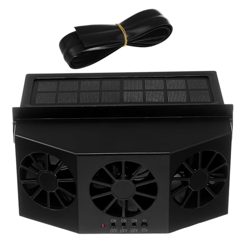 Ventilateur solaire de voiture anti-chaleur triple turbine pour fenêtre et vitre