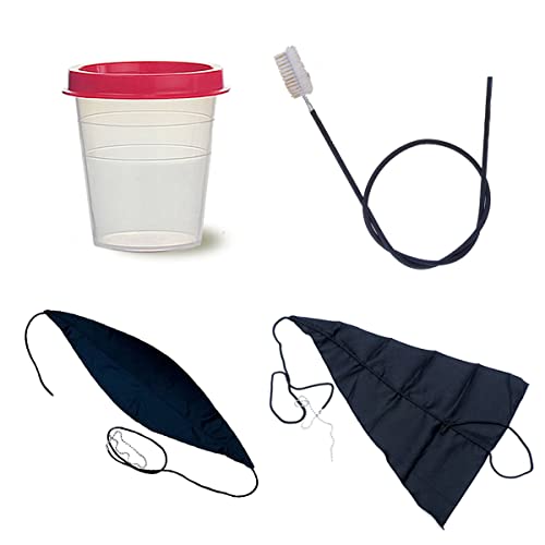 Reed123 bassoon cleaning kit & Reed123 bassoon reed soaker cup with a random color lid bundle