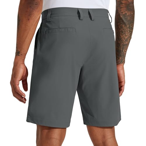 Willit Shorts de golfe masculinos shorts de trabalho stretch de secagem rápida shorts atléticos para