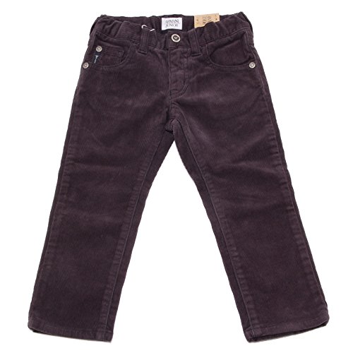 Pantalon Armani Junior bleu en velours élégant pour garçon