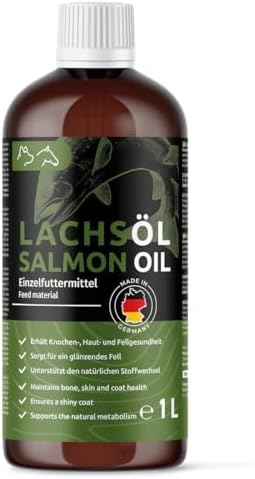 Aceite de Salmón para Perros, Gatos y Caballos (1 Litro) | Con Ác...