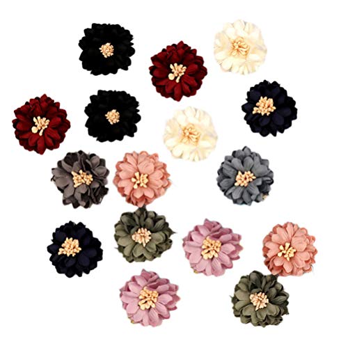 Ornamentos florales simulados para ropa 20 piezas miniatura 1