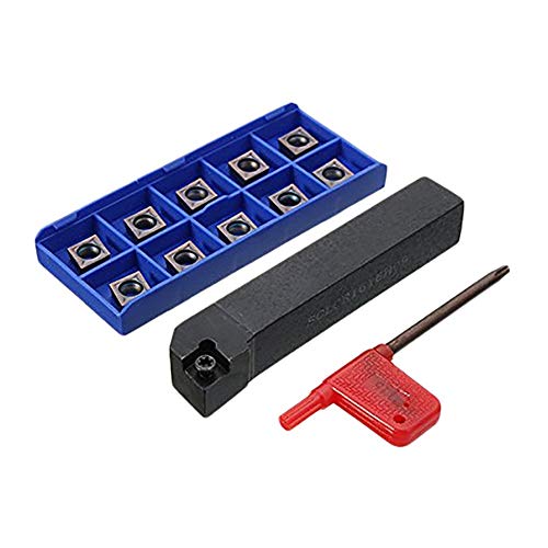 Portaherramientas de torno SCLCR1616H09 con 10 fresas de carburo miniatura 1