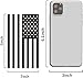 Die Cut Subdued Matte Black American Flag Sticker 3