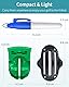 Uniclife 4-8 PCS Golf Ball Liner Template Linear Alignment Kit für Putt Ball Marking Tools mit maximal 4 Golf Ball Line Drawing Marking Stencils und 4 Bunte Marker Pens