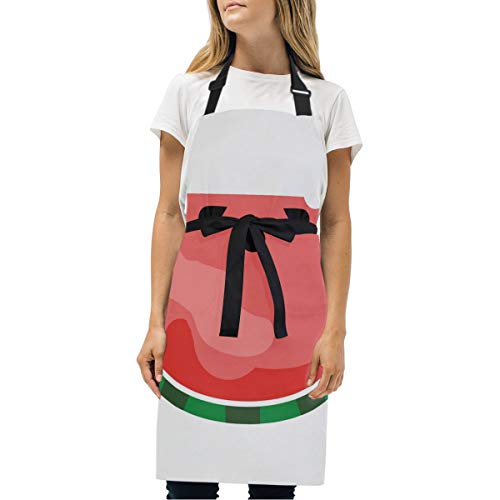 FAJRO Küchenschürze, süße Wotermelonen-Clipart zum Kochen, Backen, Basteln, Gartenarbeit und...