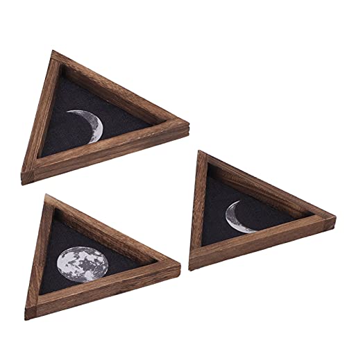Miroirs de phase de lune naturelle pour décoration murale salon - 8