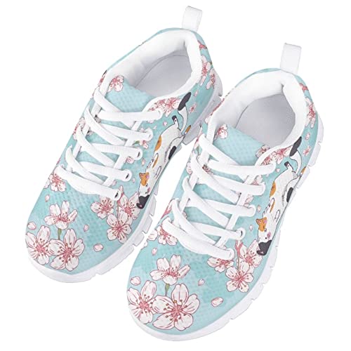 Jeiento Unisex Children Sports Shoes Running Hiking Walking Shoes Mesh Fitness Shoes School Students Shoes2