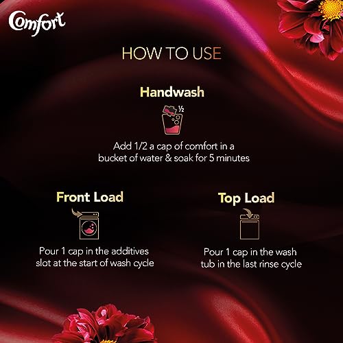 Image of Comfort Perfume Deluxe After Wash Fabric Conditioner Desire 850 ml|| Liquid Fabric Softener with Fine French Fragrance for Freshness|| Softness & Shine
