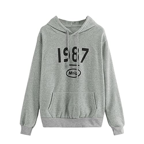 Image of SweatyRocks Women's Casual Long Sleeve Graphic Drawstring Hooded Sweatshirt Tops with Pocket