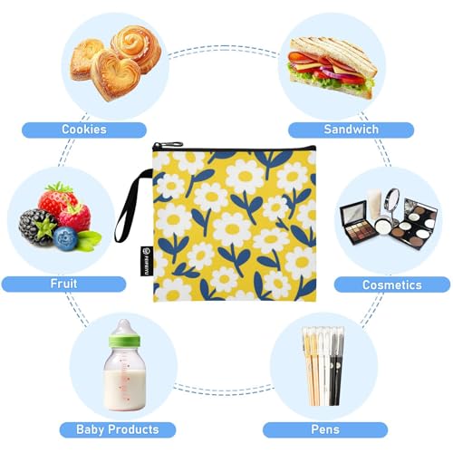 Bolsas reutilizables para sándwich y snacks 3 unidades miniatura 5