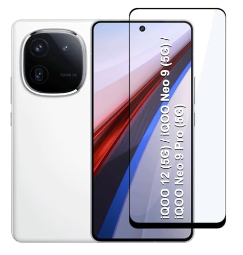 Image of HD Tempered Glass Screen Protector Compatible For iQOO 12 5G With Edge To Edge Coverage And Easy Installation Kit