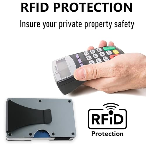 Aluminum Wallet Card Holder with RFID Blocking Function2