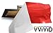 VViViD Auto Emblem Vinyl Wrap, Red Gloss, Compatible with Chevy Bowtie Logo 11.8 Inches x 4 Inches Sheets (x2)