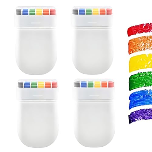 DWFEYOI 4 Stück Regenbogenstifte, Pride Face Paint, Regenbogen Schminke, Gay Regenbogen Stift, Regenbogen Deko, Regenbogen Flag für Regenbogen Party, Paraden, Monat des Stolzes (Regenbogen)