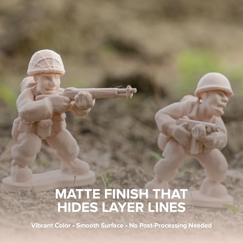 Image of Polymaker Panchroma Matte PLA Filament, Army Beige 1.75mm 1kg 3D Printing Filament, Formerly Polyterra Matte, Fit Most FDM 3D Printers, 1kg Spool (2.2lbs)