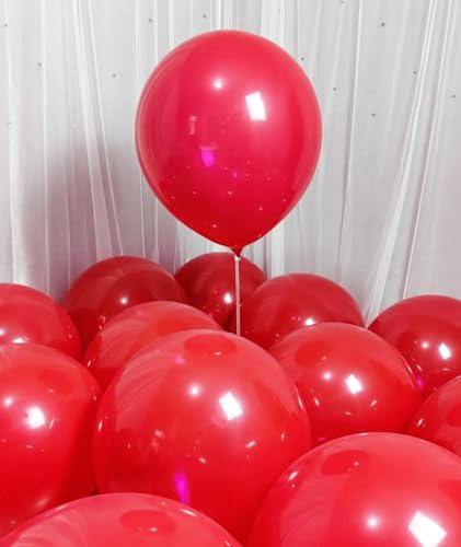 Image of 90 Pack Red Balloons 18 inch Red Latex Party big Balloon Bulk for Various Party Events Decorations