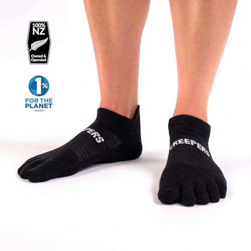 Creepers Blister Busting Merino Toe Socks, No Show Ankle Socks, Unisex sizing for Men and Women2