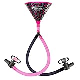 Head Rush Pink Leopard Double Header 2-Tube Beer Bong, 8