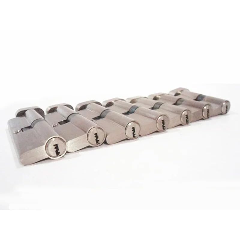 Cerradura de cilindro europeo 55 60 65 70 75 80 85 90 mm Cerradura de puerta de cobre de seguridad con 5 llaves for llave de latón de dormitorio interior(Dc-70mm)