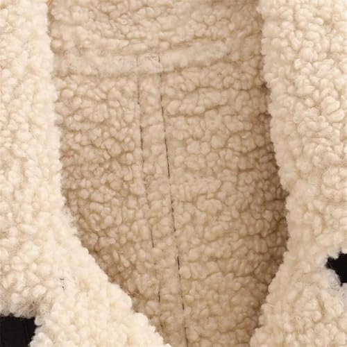 Pohullan Women Fall Motorcycle Style Double Sided Zipper Jacket Leather Coat Lapel Patchwork Jacket4