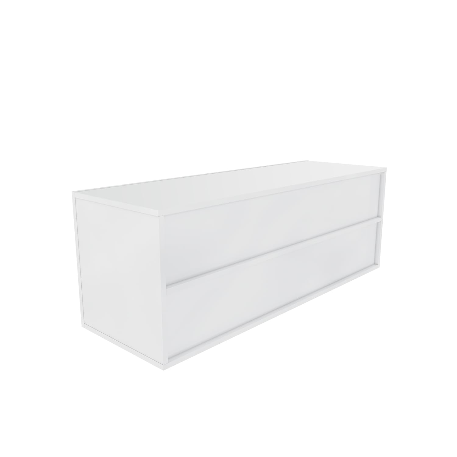 TV Board bianco lucido con illuminazione LED RGB 120 x 40 x 45 cm (larghezza x profondità x altezza) soggiorno moderno legno piccolo
