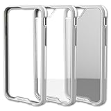 Qmadix R Series Case for iPhone 6 Plus - Retail Packaging - White/Clear/Gray