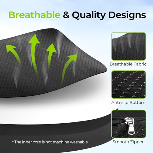 image for AUVON Donut Pillow for Tailbone Pain & Hemorrhoid Pain Relief, Memory 