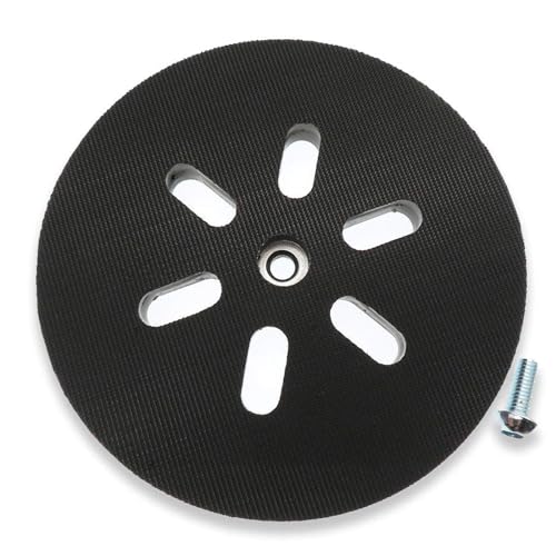 Platorello Abrasivo 150 mm con Gancio e Loop Compatibile con Bosch GEX 150, GEX 150 AC e GEX 150 Turbo Levigatrici Orbitali da Poweka