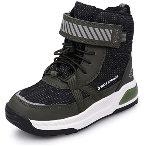 UOVO Boys Waterproof Mid-Calf Winter Boots Cover