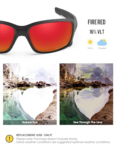 Image of BLAZERBUCK Anti-salt Polarize Replacement Lenses for Oakley Straightlink OO9331 Sunglass