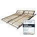 Sleepneo Lattenrost 160x200, Kopfteil verstellbar, Ergonomischer 7-Zonen-Lattenrost, Buchenholz, 28 Latten, Selbstmontage, hohe Traglast bis 150Kg