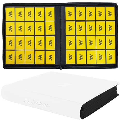 Image of Card Binder 20 Pocket,Trading Card Binder Holds up to 2000 Cards with 50 Sleeves,Zipper Card Holder Album Compatible with TCG Card /Game Cards /Sports Card
