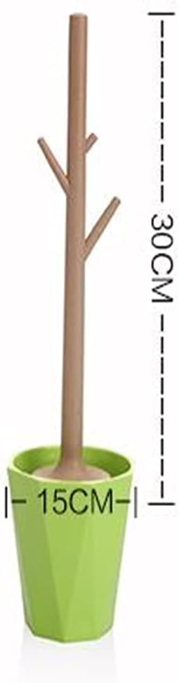Toilet Brush and Holder Set, Toilet Brush Bathroom Brush Bathroom Corner Shelf Rack Plastic Thickening Creative Bathroom Toilet Brush Holder