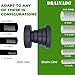 DRAINADO - Multi Vacuum Hose to PVC Pipe Adapter - Help Unclog A/C Drain Lines Effortlessly - No More Reducers, Duct Tape or Makeshift Tools - Compatible with Various Vacuum Hoses and PVC Pipes Sizes