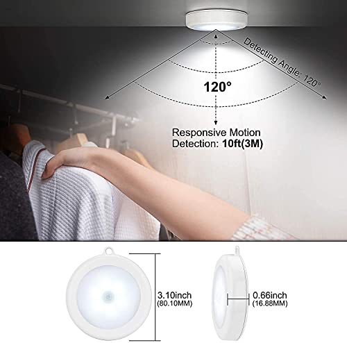Image of VGMAX LED Motion Sensor Light, USB Rechargeable LED Nightlight, Wireless Sensor Wall Light, Camping Light White LED Light Night Lamp(White)(Pack of 5) (5)