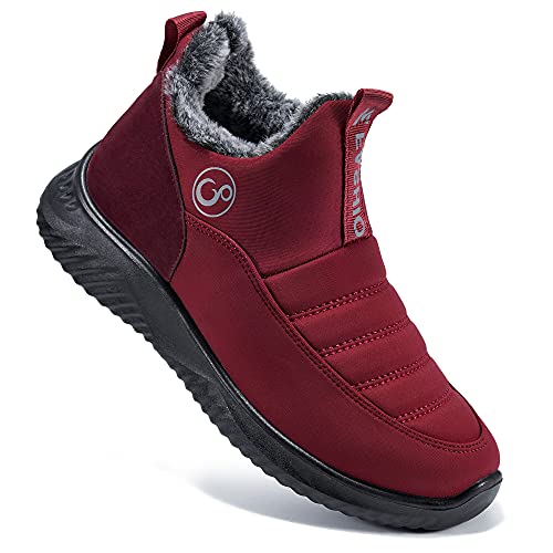 Best Boots for New England Winter: Top Picks for Snow & Ice 13 Alicegana Womens Snow Boots Winter: Warm Fur Lined Ankle Booties Waterproof Non Slip Snow Shoes for Outdoor Walking