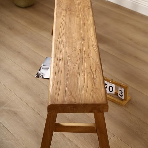 Banc à chaussures en bois massif avec structure stable pour l'intérieur - 7