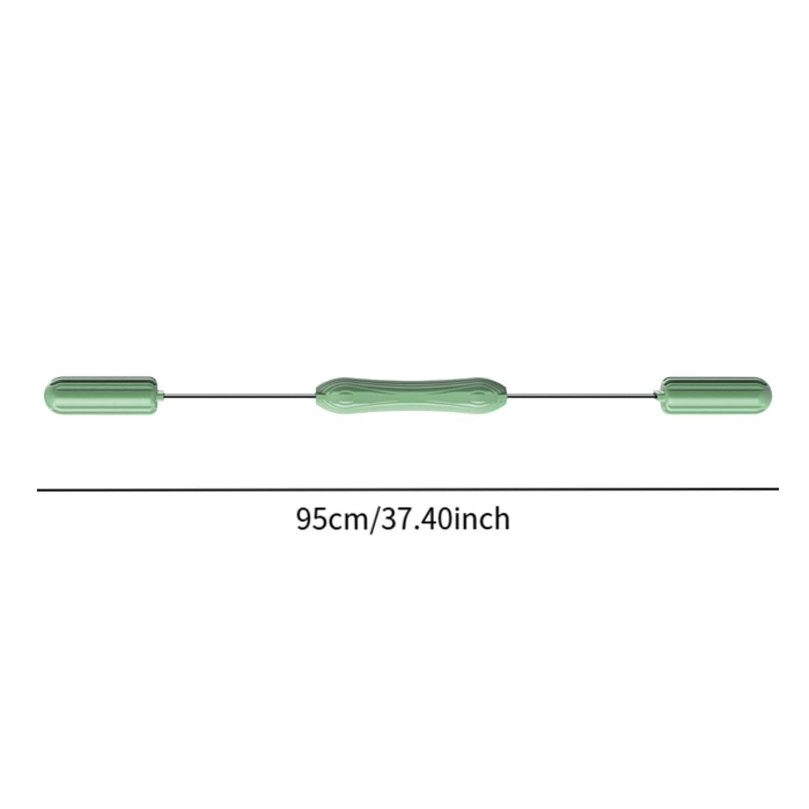 QSTDGVPW Elastic Fitness Bar Strength Training Vibration Weight Stick Arm Twister for Pilates, Green