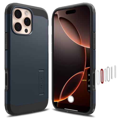 Spigen �y�J�����R���g���[���J�o�[�t���ziPhone 16 Pro Max �P�[�X MagSafe�Ή� �}�O�l�b�g���� �X�^���h �{�^���ی� ���h�~ �}�b�g �ϏՌ� �ČRMIL�K�i �^�t�E�A�[�}�[�iAI�jT�E�}�O�t�B�b�g ACS08504 (���^���E