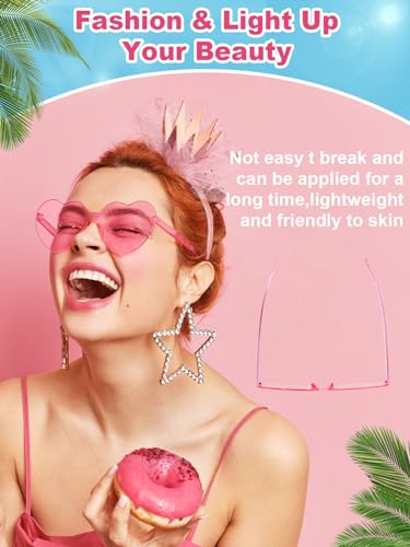 12 pairs heart shaped sunglasses for women colorful glasses fun trendy transparent heart sunglasses party favor pink