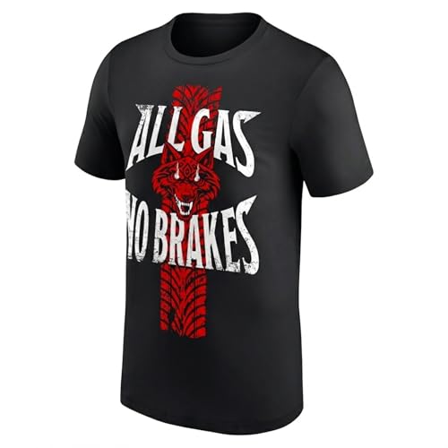 Jacob Fatu Tshirt All Gas No Brakes The Samoan Werewolf Pro Wrestling T-Shirt Tee Shirt for Man Woman Black