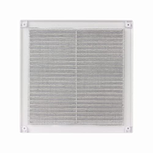 Ventilation Grille End Grille Insect Protection Exhaust Air Supply Air Grille Fan 250 x 250 mm TRU8 White