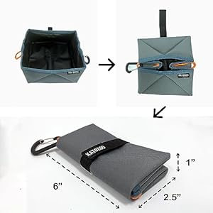 Travel dog bowls 2 pack 60oz collapsible dog bowls for food and water   cucciolini doodles