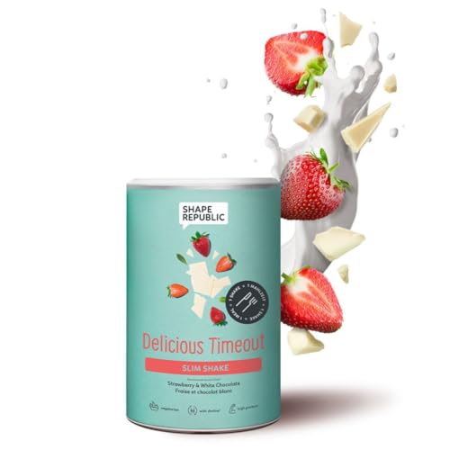 Preisvergleich Produktbild SHAPE REPUBLIC Strawberry White Chocolate 300g - Mahlzeitersatzshake Shake - Proteinreich - Enthält 24 Vitamine & Mineralstoffe