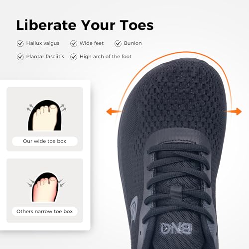 Wide Toe Box Shoes for Women Plantar Fasciitis Running Shoe Arch Support Walking Tennis Orthotic Breathable Athletic Sneakers US6-112
