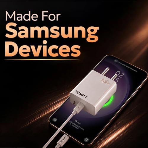 Image of Samsung 45W Super Fast Charger 2.0 with PPS & Cable, for Galaxy S25 /S24 /S23